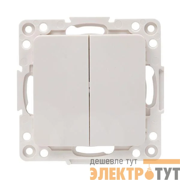 Выключатель 2-кл. Стокгольм 10А механизм бел. PROxima EKF EYV10-123-10