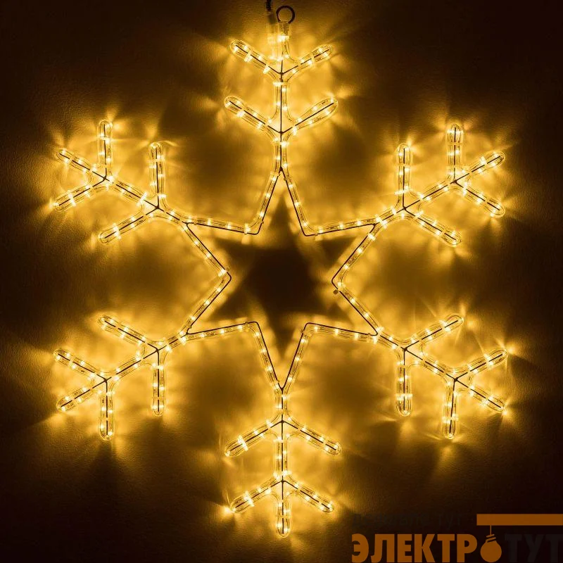 Фигура ARD-SNOWFLAKE-M4-750x750-324LED Warm (230В 18Вт) (IP65) Ardecoled 034252