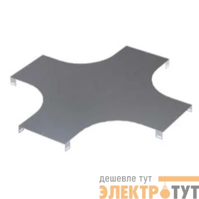Крышка для ответв. лестн. лотка Х-образ. осн. 400 R-300 цинк-ламель DKC LK4003ZL