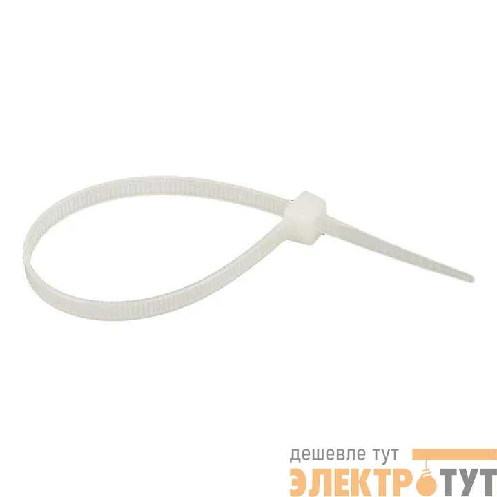 Хомут кабельный 4.8х180 нейл. бел. (уп.100шт) EKF plc-c-4.8x180