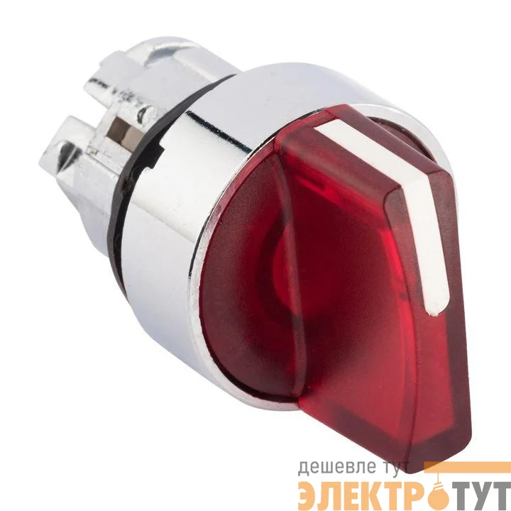 Механизм переключателя исполнительный ХB4 красн. на 2 положения возвратный без фиксации с подсветкой с короткой ручкой PROxima EKF XB4BD2L-R