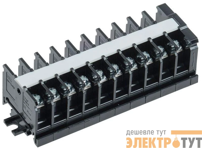 Блок зажимов БЗН TK-020 2.5кв.мм 20А на DIN-рейку 10 пар IEK YZN43-10-002-K02