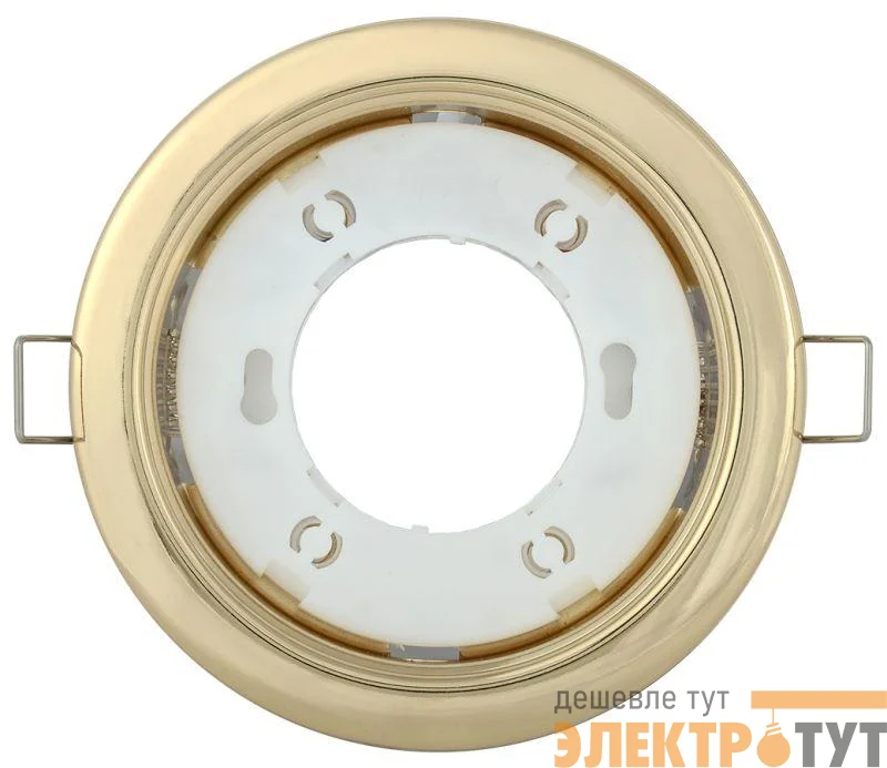Светильник точечный GX53 встраив. зол. IEK LUVB0-GX53-1-K22