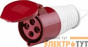 Розетка кабельная 32А 380В 3P+E тип. роз. 224 IP44 SchE 26014DEK