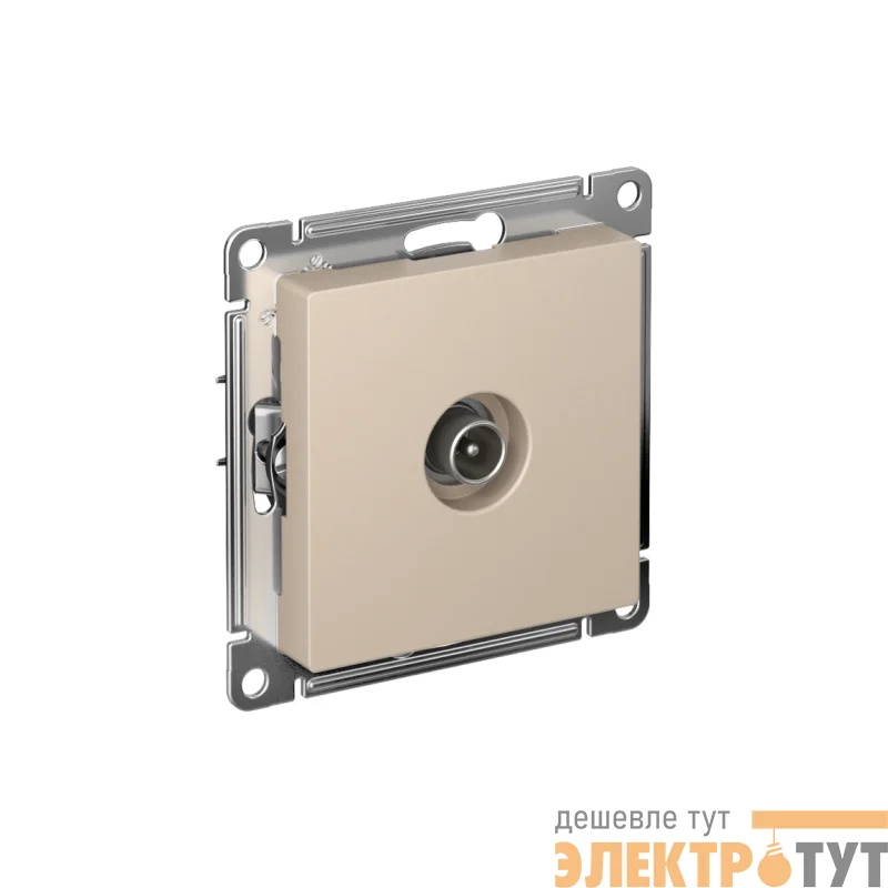 Розетка телевизионная проходная TV AtlasDesign 4дБ механизм песочн. SE ATN001292