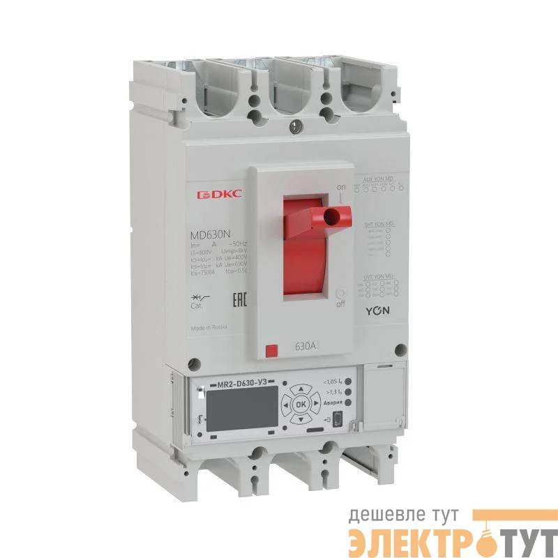 Выключатель автоматический в литом корпусе YON MD630N-MR2 DKC MD630N-MR2