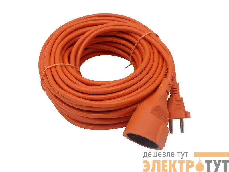 Удлинитель-шнур 1х20м без заземл. 6А IP20 2х0.75 TOKOV ELECTRIC TKE-SS20-075