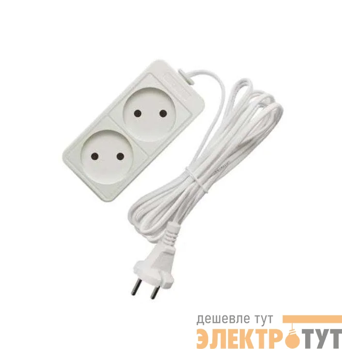 Удлинитель 2х3м без заземл. 10А IP20 2.2кВт ПВС Союз 481S-1203
