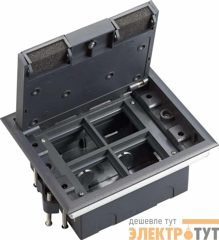 Люк MultiDesk MDK10 на 8мод. IP40 с монтажной коробкой для фальшпола SE MDK10108