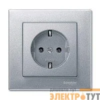 Рамка 1-м Merten алюм. SchE MTN486160