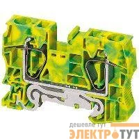 Клеммник пружинный заземл. 16кв.мм 2 точки подкл. SchE NSYTRR162PE
