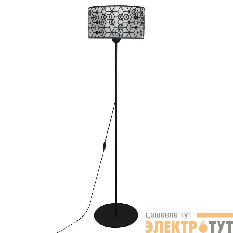 Светильник "Нордика" ННБ 63-60-021 шнур черн. (ИМ) напольный (торшер) черн. муар Элетех 1005405245