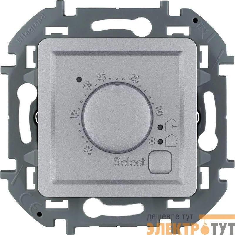 Термостат Inspiria с внешн. датчиком для тепл. полов алюм. IEK 673812