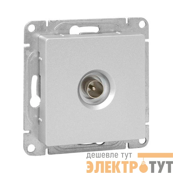Розетка телевизионная TV 1-м СП Эпика механизм алюм. EKF UP1-SOA-TV-1