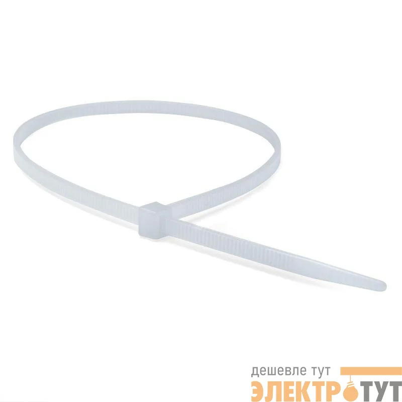 Хомут кабельный 4.8х300 P6.6 самозатухающий бел. (уп.100шт) DKC 25217SRV0