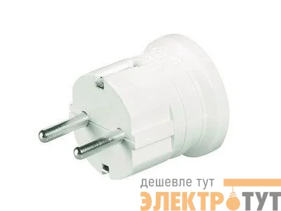 Вилка кабельная 16А 2P+E 230В IP20 с центр. вводом кабеля черн. DKC DIS1302063N