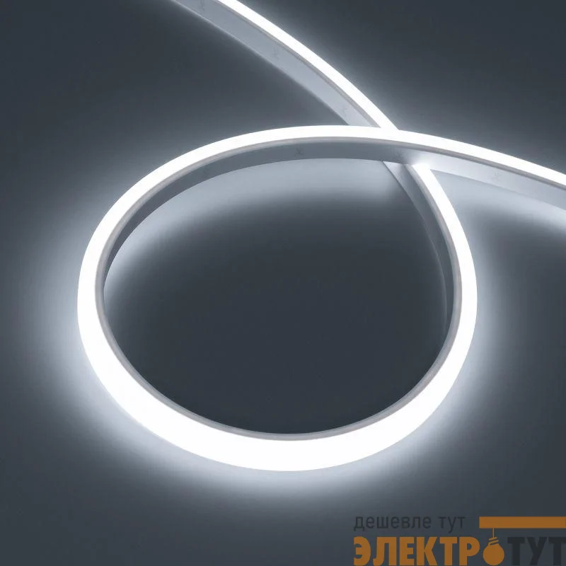 Лента светодиодная WAVE-TOP-PU-A144-10x10mm 24В White 5700К 5Вт/м IP68 wire x1 вывод боков. герметичная (уп.3м) Arlight 052595