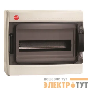 Бокс ОП IP65 12м сер/дым. двер. клемм. DKC 85912