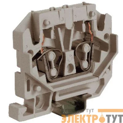 Клемма пруж. HPP.2GR 2.5 кв.мм сер. DKC ZHP170GR