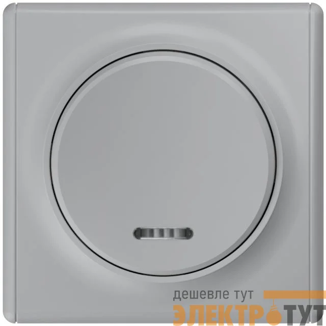 Выключатель 1-кл. СП Florence 10А IP20 с подсветкой механизм сер. 1E31701302 OneKeyElectro 2172847