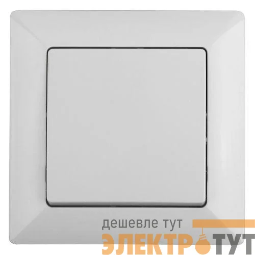 Кнопка включения СП Solo 4-109-01 10А 250В IP20 бел. Intro Б0053625