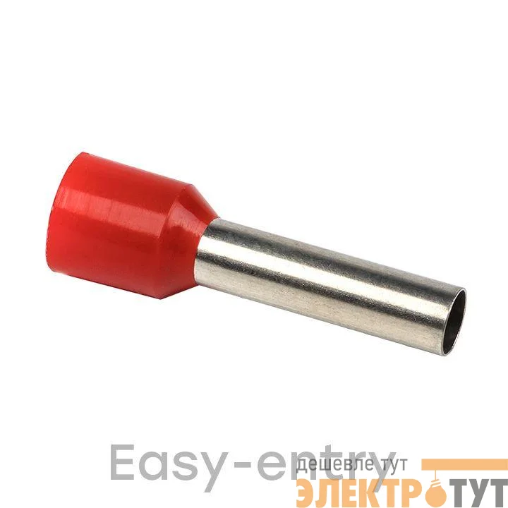 Наконечник штыревой втулочный изол. НШвИ 10.0-18 (уп.50шт) EKF nhvi-10.0-18