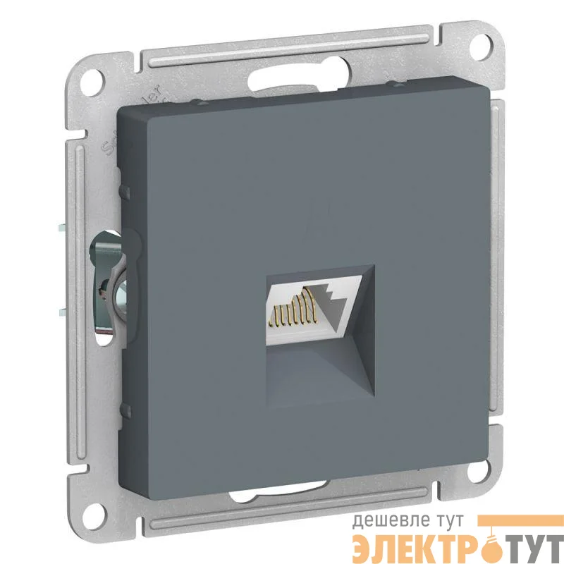 Механизм розетки компьютерной AtlasDesign RJ45 кат. 6А грифель SchE ATN000786