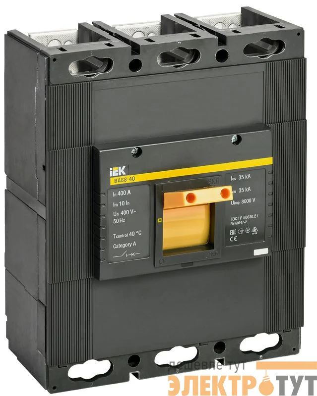 Выключатель автоматический 3п 400А 35кА ВА 88-40 KARAT IEK SVA50-3-0400