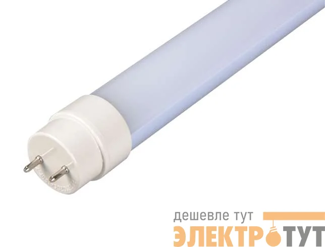 Лампа светодиодная PLED T8-600GL 10Вт линейная 6500К холод. бел. G13 800лм 220-240В JazzWay 1025326