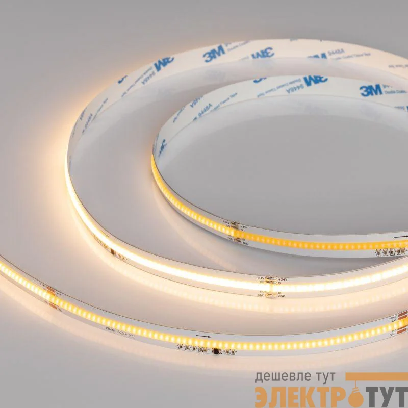 Лента светодиодная SPI-COB-X378-12mm 24V Warm 2700К-PX63-BPT 7Вт/м IP20 бегущий огонь (уп.5м) Arlight 041737