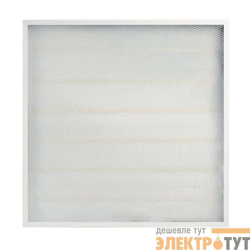 Светильник светодиодный PPL PRO-3 595/U PRISMA 36Вт 6500К IP40 595х595х35 ДВО/ДПО универс. рассеив. V2 негорюч. с драйвером панель Pro+ JazzWay 5019829A