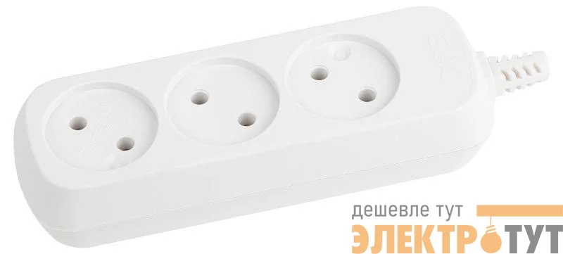 Колодка удлинителя 3-м без заземл. KX-3 Эра Б0028331