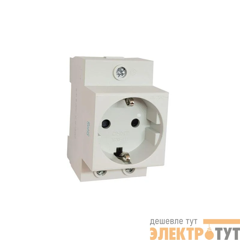 Розетка AC 30-111 с заземл. контактом на DIN-рейку (R) CHINT 775001