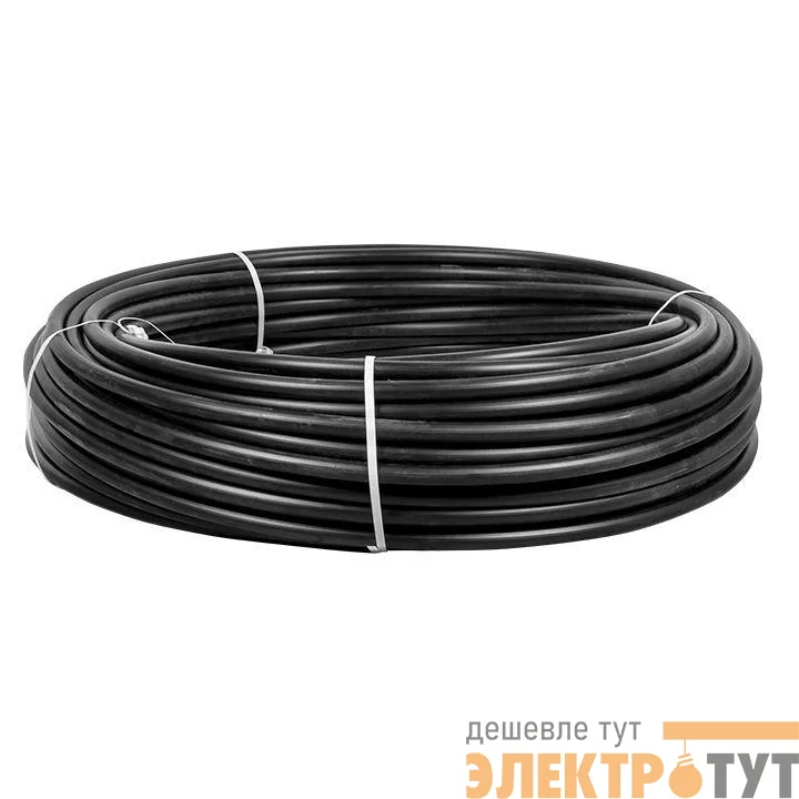 Труба ПНД гладкая жесткая d20мм черн. (уп.100м) EKF tpndg-20