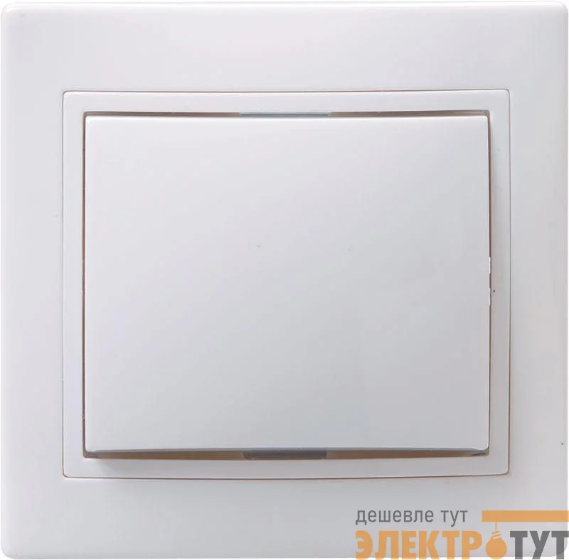 Выключатель 1-кл. СП Кварта 10А IP20 ВС10-1-0-КБ бел. GENERICA EVK10-K01-10-DM