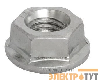 Гайка со стопорным буртом М6 (уп.400шт) IEK CLP1M-N-6