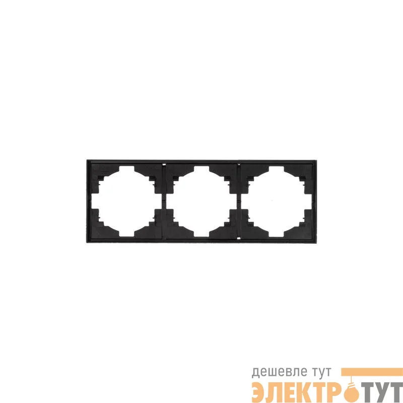 Рамка 3-м STRONG MIELE антрацит Kranz KR-78-0753-5