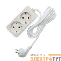 Удлинитель 2х7м с заземл. 10А IP20 2.2кВт ПВС Союз 481S-9207