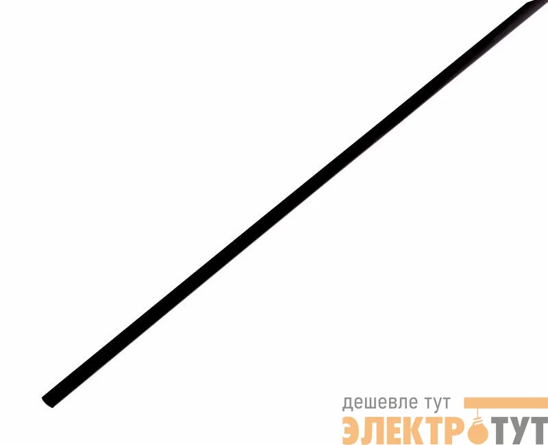 Трубка термоусадочная 2.0/1.0 1м черн. Rexant 20-2006