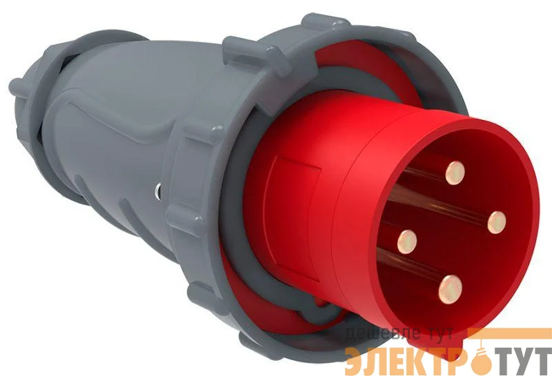 Вилка эл. каб. 63А 3P+PE 6ч/380-415В IP67 MAGNUM ССИ-034 IEK PSN02-063-4