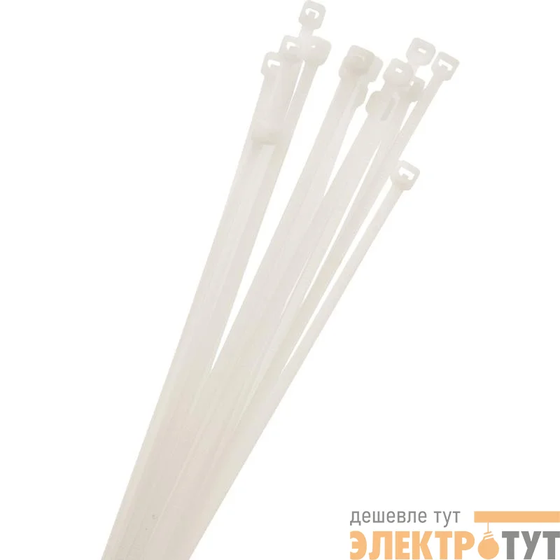 Хомут кабельный PCT 3.6х250-100WH PA6.6 (уп.100шт) JazzWay 5053823