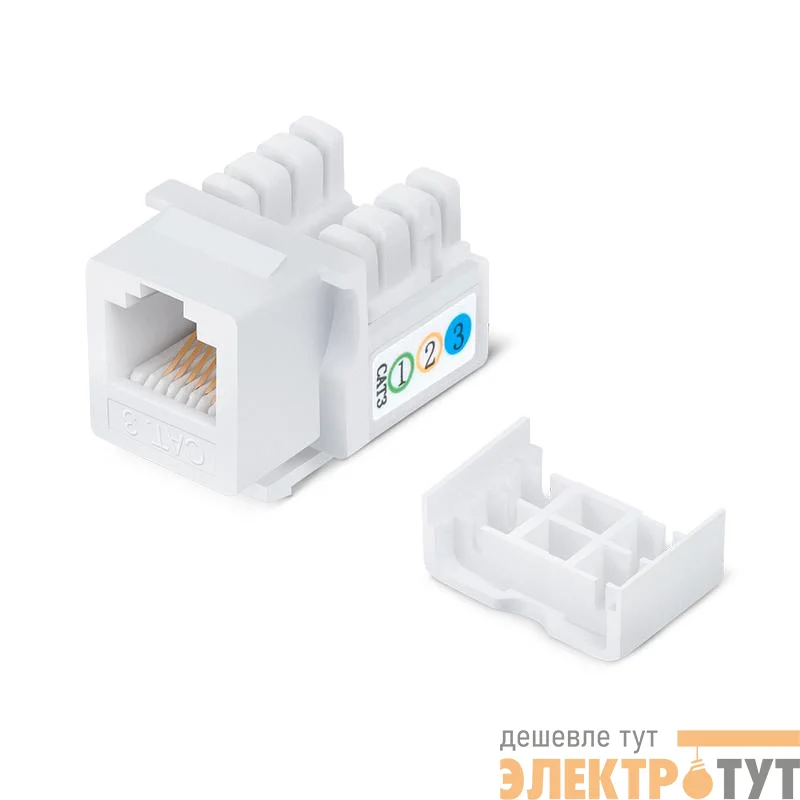 Вставка Keystone Jack RJ12 (6P6C) угол 90град. 110 IDC Cabeus 7957c