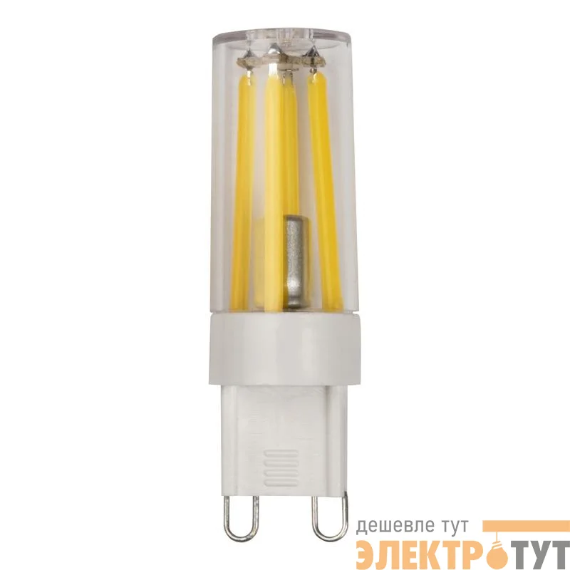 Лампа светодиодная филаментная PLED-G9 PRO 6Вт 4000К 480лм 230В d16.5х55мм JazzWay 5062641