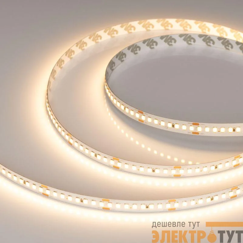 Лента светодиодная RT-A192-10mm 24V Warm 2700К 17.6Вт/м IP20 2835 высок. эффект. 150лм/Вт (уп.5м) Arlight 038776