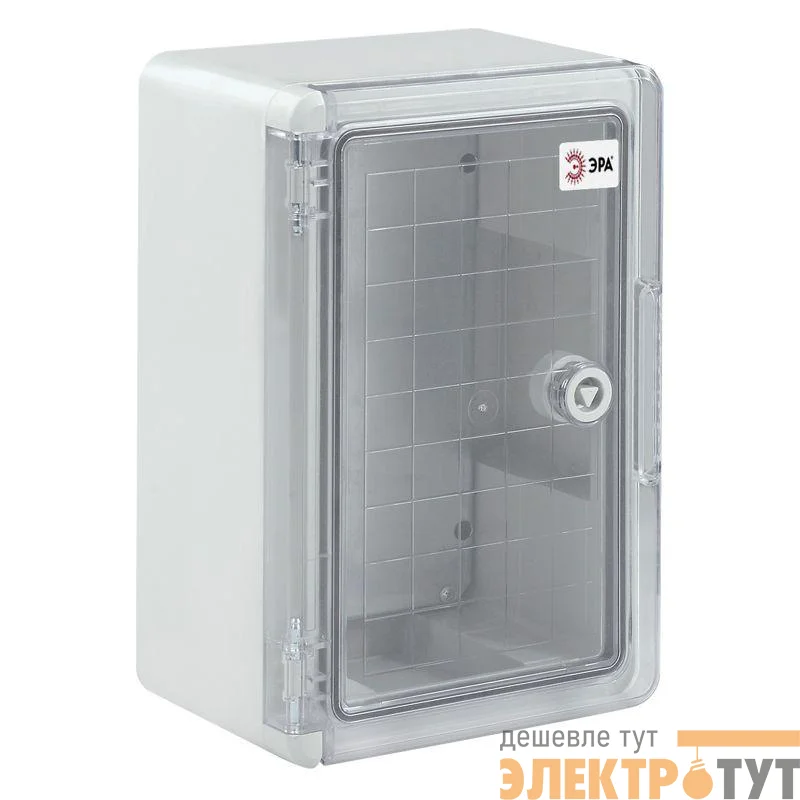 Корпус пластиковый ЩМП-П 300х200х130мм прозр. дверь УХЛ1 IP65 IK10 box302013_t ЭРА Б0052352