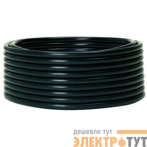 Труба гладкая ПНД жесткая d50мм черн. (уп.100м) PROxima EKF tpndg-50