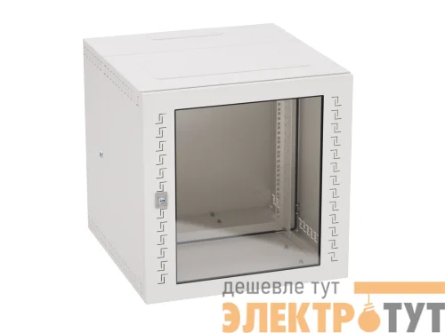 Шкаф телекоммуникационный навесной 9U (500х600х650) дверь стекло RAL7035 DKC R5STI0965GS