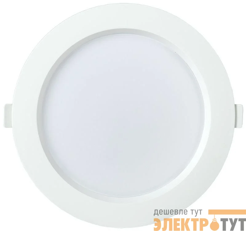 Светильник светодиодный ДВО 1703 18Вт 4000К IP40 круг бел. IEK LDVO0-1703-18-4000-K01