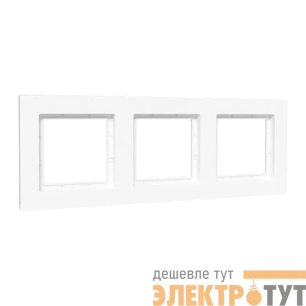 Рамка 3-м Эпика IP44 пластик бел. EKF UP1-FPW-03-44