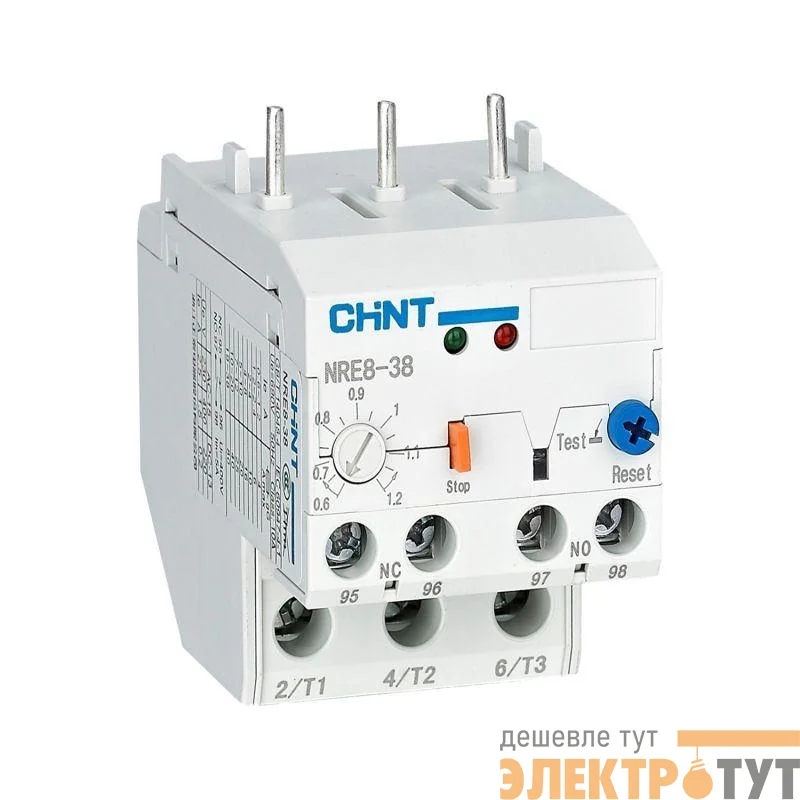 Реле перегрузки электронное NRE8-38 0.6-1.2А (R) CHINT 296623